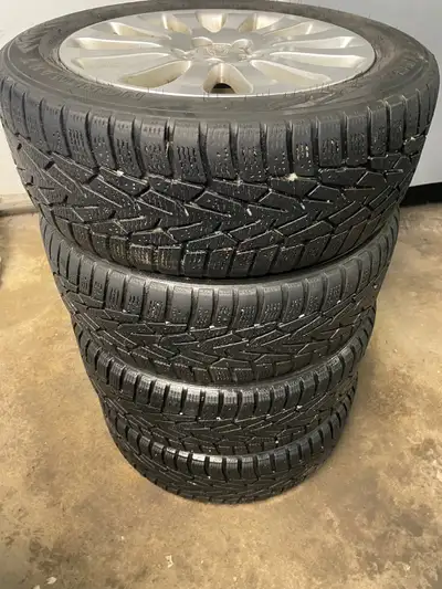 Set of 4 Subaru Impreza Rims and tires Fits years 2000-2012 came off 2008 Impreza Rims size is 5x100...