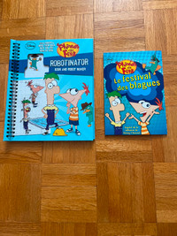 PHINEAS and FERB (2 books) "NEW" $12 for both