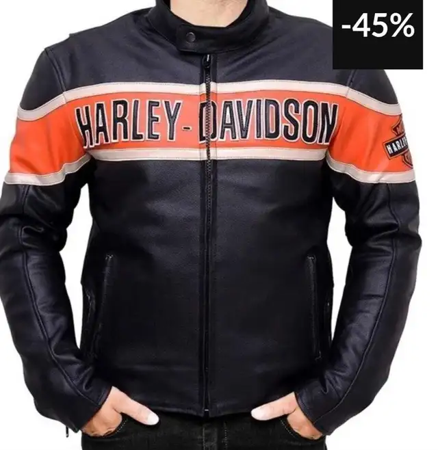 Leather Harley Davidson Jacket in Men's in Kitchener / Waterloo - Image 2