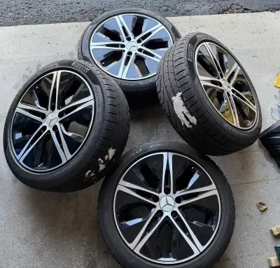 Mercedes-Benz 225/45 R18 95 H M+S Winter Tires A1774010500 OEM RIM light- little used Reason for sel...