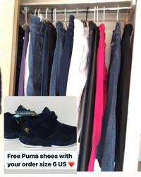 Wow free Puma shoes  when you buy those pants 