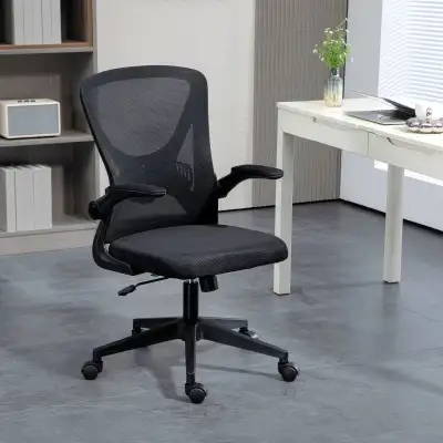 Mesh Office Chair, Swivel Desk Chair with Lumbar Back Support, A, View more