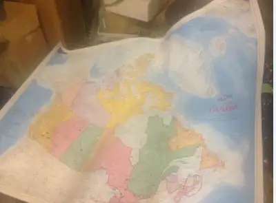 Map of Canada (plastic laminated) - $30, View more