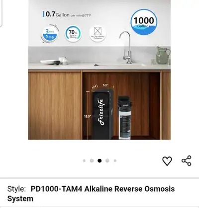 New In BoxFrizzlife Alkaline Reverse Osmosis System with warranty I am selling a new Frizzlife PD100...