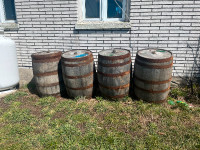 Old whiskey barrels