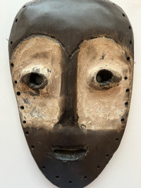 Old African Lega Bwami Tribal Wooden Mask Congo / DRC