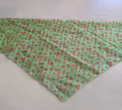 Ladies Vintage 90's Silk Square Neckerchief Scarf, View more