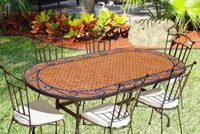 Table en céramique ovale 180 cm et chaises,LIQUIDATION FINALE.