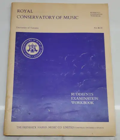 Royal Conservatory of Music Toronto University Rudiments Examina, View more