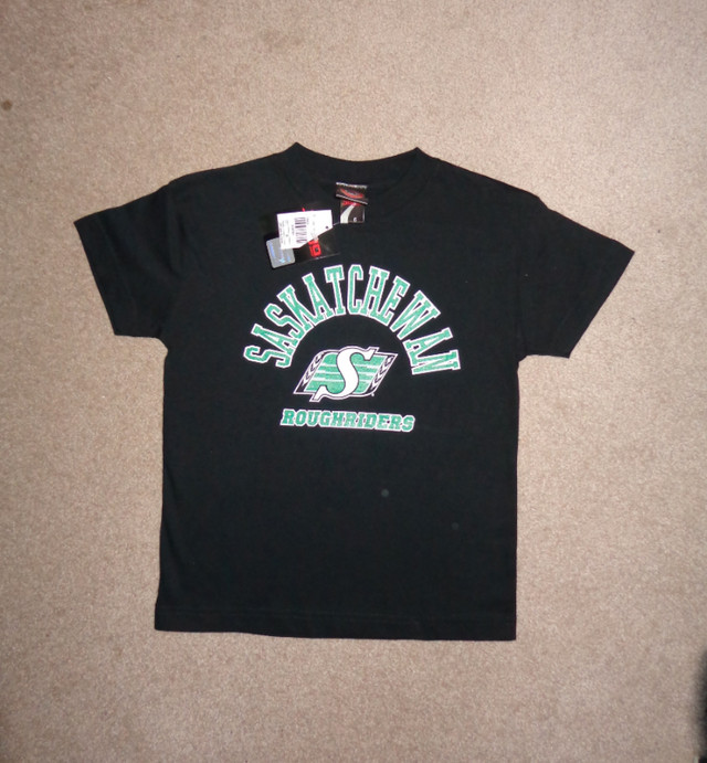 NEW with tags Childrens Official Sask Roughriders t-shirt Sz 6 in Kids & Youth in Saskatoon