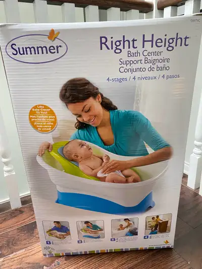Baby Bath Tub with Step Stool and insert, View more