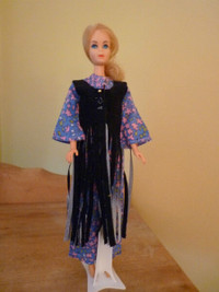 Rare Barbie Vintage Fashion Hippies Jumpsuit Outfit