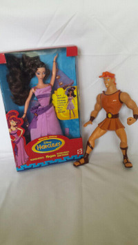 Vintage Disney NIB Megara & Hercules dolls Mattel Barbie
