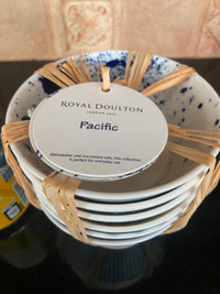 Royal Doulton Blue Tapas Pacific Bowls (11cm) - Set of 6 - New