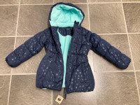 girls sz 6 NEW George fleece lined warm winter coat-long jacket