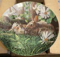 1987 Knowles Friends of the Forest Collectors Plate: The Rabbit