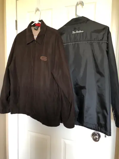 Tim Hortons men’s spring/ fall  jackets! Size Large, View more