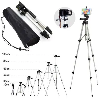 Support trépied téléphone/caméra 102cm mount tripod phone/cam, View more