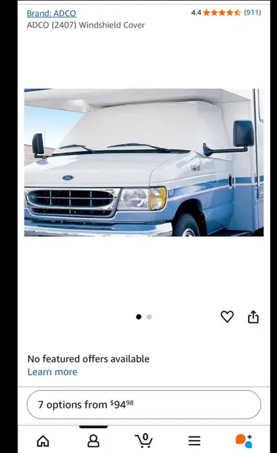 Protect your Ford Econoline Class-C RV's windshield with this ADCO (2407) Windshield Cover! This cov...