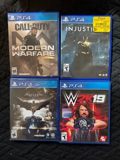Batman, WWE, COD PS4 Games, View more