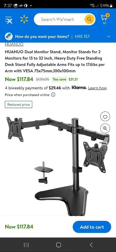 HUANUO Dual Monitor Stand, View more