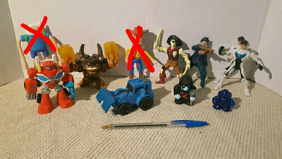 max steel pirate des caraibes skylander transformer ci-haut 1$ chacun