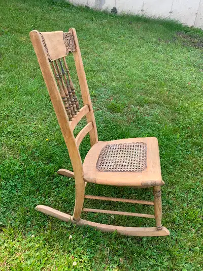 Wooden rocking chair, View more