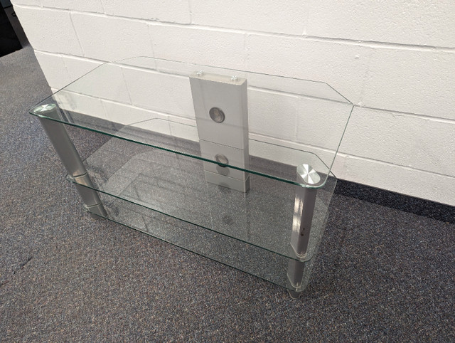 Three Tier Glass TV Stand in TV Tables & Entertainment Units in Calgary - Image 2