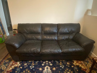 Leather sofa and love seat for sale