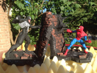 Spider Man Venom bookends Marvel Statues Spider-Man