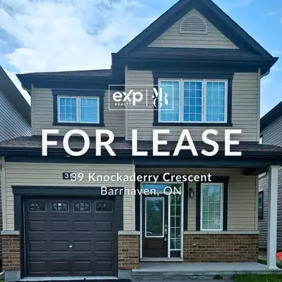 Just Listed for Rent in Barrhaven