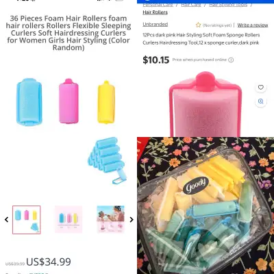 Goody Soft Sponge Foam Hair Rollers, View more