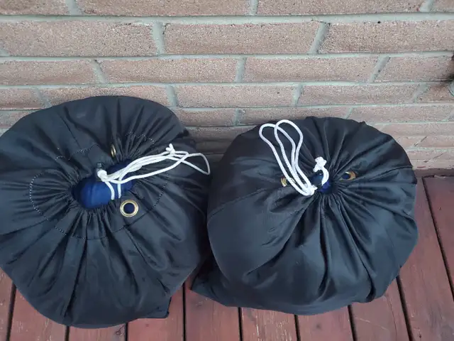 2 sleeping/camping bags blue color coton inside62863267284610124