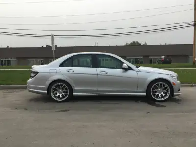 18" Aftermarket Rims for Mercedes or vehicle with a bolt pattern 5x112 3/4 have slight curb rash. Th...