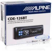 BNIB Alpine CDE-126BT  CD receiver with AM/FM tuner