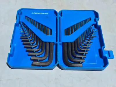 30 Pc. Mastercraft 15 SAE & 15 Metric Allen Keys Set W Hard Case, View more