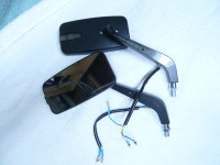 Motorcycle Mirrors with LED Turn Signal / Running Lights