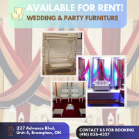 Wedding & Party Furniture for Rent!