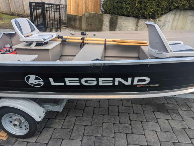 2021 Boat 14 ft  with 20 HP Mercury 4 stroke in Fishing, Camping & Outdoors in 100 Mile House - Image 2