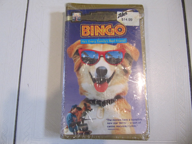 Columbia Tristar Family Collection BINGO VHS Movie New Cir 1991 in Arts & Collectibles in Mississauga / Peel Region