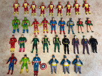 Vintage SUPER POWERS, Marvel Toybiz, DC Kenner - Superman Batman