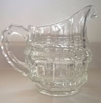 Antique Clear Glass Water Pitcher Jug  Reg.N: 700547