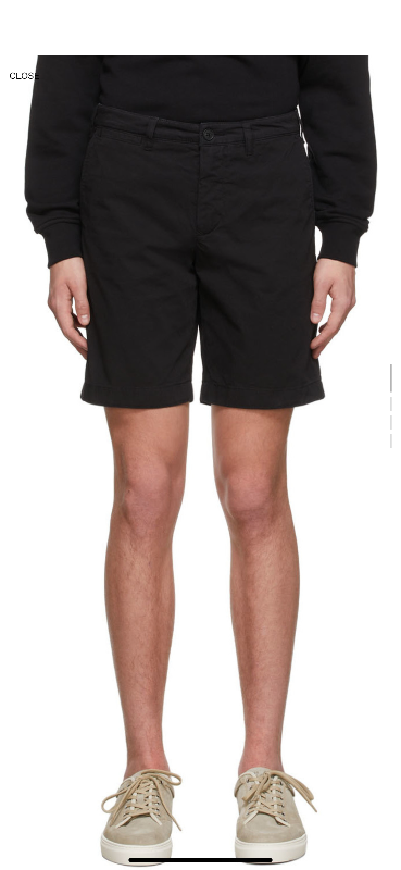 Cash only. Not negotiable Cotton gabardine shorts. · Belt loops · Zip-fly · Logo patch at back · Fou...