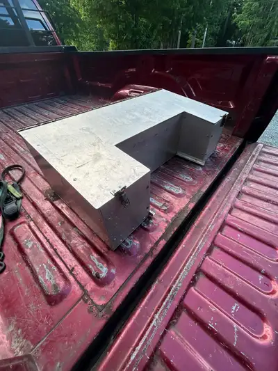 Homemade aluminum storage box for atv. Bridgewater.