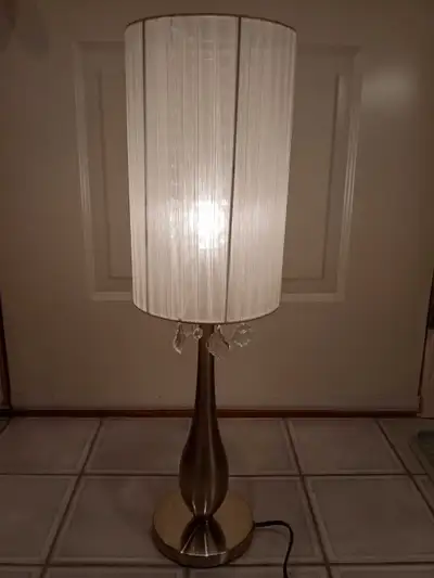 Bouclair Silver Base Table Lamp, View more