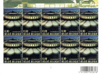 BELGIQUE. Feuillet-souvenir de 10 timbres neufs, 2007.