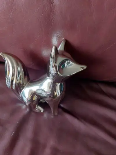 Silver Fox Figurine, View more