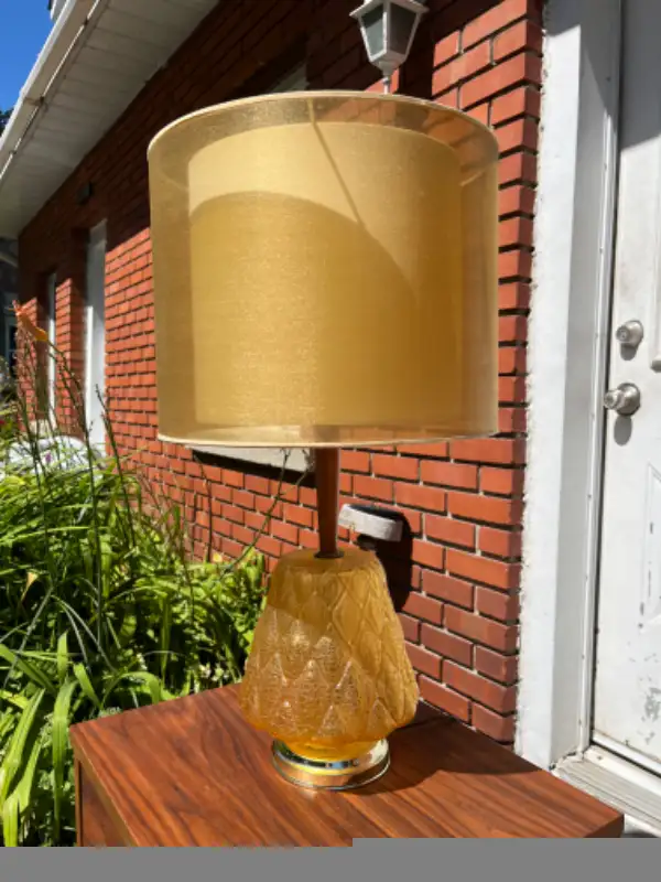Mid century table lamp Lamper retro vintage in Indoor Lighting & Fans in West Island - Image 7