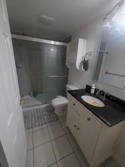 Open concept basement with separate washroom. Laundry shares. No pets No beef cooking No smoking Loo...