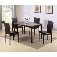 Dining table with 4 chairs set.